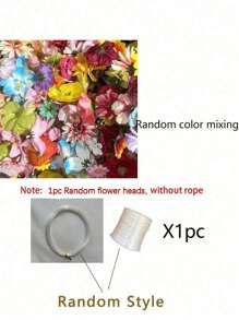 50pcs/Set Hanging Flower Garland Kit DIY Ceiling Flower Set DIY Flower Curtain Material Simulation Flower Pendant Ornaments Floating Flower Wall Hanging Backdrop Photography Design For Wedding Birthday Room Layout Gifts Graduation, Suspended Flower DIY Flower Curtain,DIY Wedding Arch,Artificial Flower Door Curtains