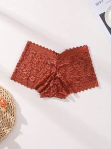 8 Pcs Sexy Women Seamless Panties Lace Comfortable And Breathable Women's Sports Underwear Hollow-Out Briefs