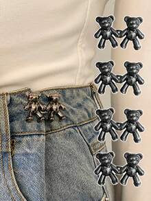 4 件套星形可拆卸腰带扣，可调节腰夹，适用于牛仔裤、裙子、裤子、街头 - 彩色 - 查看 17