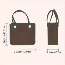 Summer New EVA Beach Bag, Rubber Tote Bag, Waterproof Washable Tip Proof Durable Open Tote Bag, Super Large Capacity Suitable For Shopping, Grocery Shopping, Travel, Parties, Outdoor Activities, Beach Seaside - Khaki - View 5