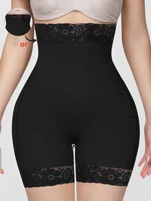 Women Tummy Control Shapewear Bottoms, High-Waisted Abdominal Control Shorts, Butt Lifting, Firm Waist And Lift Buttocks, Black Tights, Classic Daily Wear - Black - View 4