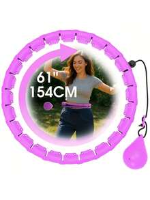 1pc Weighted Exercise Circle Hoops For Adults Weight Loss, Adjustable Plus Size Smart Fitness Ring With Weights And Removable Rope Knots, Exercise Equipment For Women And Beginners Gym Accessories, Exercise Hoop, Perfect Gift For Valentine's Day, Mother's Day, Thanksgiving, Christmas, And New Year - Multicolor - View 13