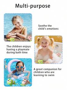 2 paquets de jouets de bain grenouilles de natation mignonnes pour enfants de 3 ans et plus, jouets de bain à remonter pour bébé, jouets flottants d'animaux pour enfants de 3 ans et plus, garçons et filles, jouets d'eau pour le bain