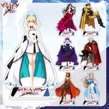 حامل شخصية أكريليك كبير Fate/Stay Night - بضاعة تذكارية لمحبي الأنمي - هدية عيد ميلاد - ديكور مكتبي قابل للجمع - متعدد الألوان - مشاهدة 2