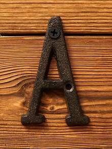 1 Peça Conjunto de Letras/Números/Símbolos de Ferro Fundido - Placa Personalizável de Palavra & Endereço para Decoração de Casa/Bar/Café/Academia - Arte de Parede Industrial Vintage - Sinalização de Sala Rústica, Decoração de Local de Casamento, Letras de Man Cave, Decoração Dimensional Estilo Fazenda, Sinalização da Entrada da Empresa