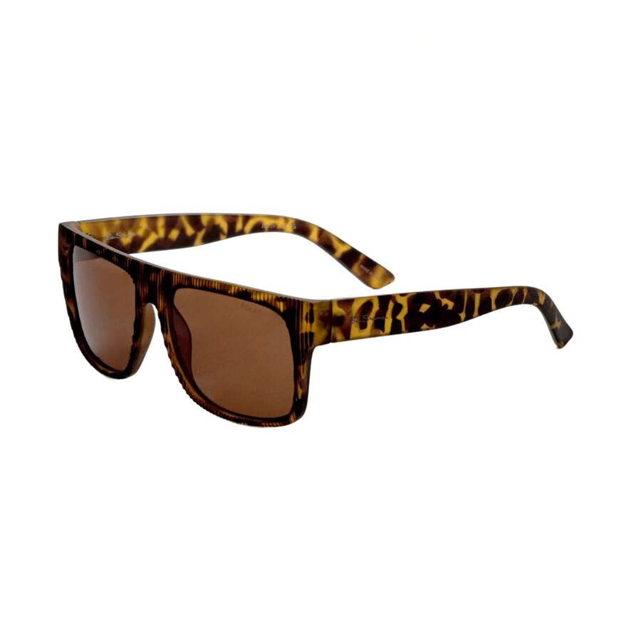 Ben Sherman Men's 55mm Brown Sunglasses - con rùa - Xem 1