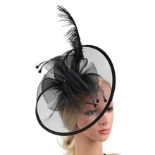 1 pieza Sombrero de tocado vintage estilo Y2K, accesorio de cabello dorado para Kentucky, sombrero de almohada para iglesia, accesorio de cabeza dorado para mujer para cóctel, boda, té, fiesta, regreso a la escuela, útiles escolares, regalos