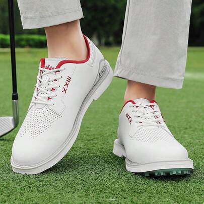 Men's Golf Shoes, Breathable, Lightweight, Spikeless, Casual Style