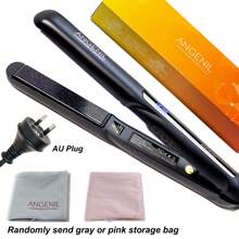 ANGENIL ANGENIL Ferro de Alisar com Óleo de Argan para Mulheres, Alisador e Modelador de Cabelo 2 em 1, Alisador de Cabelo Cerâmico Rosa Profissional e Portátil, Visor LCD, Aquecimento Rápido, Ferro Alisador de 1 Polegada para Todos os Tipos de Cabelo
