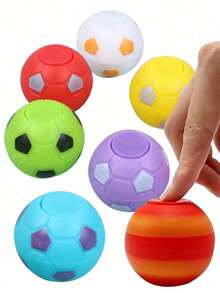 5pcs/10Pcs/30pcs Children's Interactive Games Set Random Color Fidget Spinners Soccer Ball Toys Football Party Favors Goodie Bag Stuffers Finger Rotatable Soccer Stress Relief Balls Sensory Gift(Some Parts May Be Random) - Multicolor - View 4