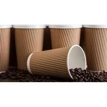 HOT BARGAINS, 100 X 12oz Disposable Kraft Paper Cups For Hot And Cold Drinks, Triple Walled Ripple Cups For Coffee, Tea & Other Hot And Cold Drinks - Coffee Brown - View 7