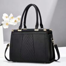 Women Top Handle Bags - 棗紅 - 查看 1