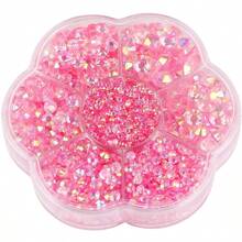 5000pcs/Box, 2mm 3mm 4mm 5mm 6mm, 5 Sizes, Silver Base Crystal Beads Stones,Flower Shape Box Packed, Round Flatback Rhinestones Multi Colors Crystal Gems Non HotFix DMC Jewelry Beads Glass Stones Diamond 3D Pattern Design Accessories Glitter Manicure Decal Decorations For Clothes,Bag,Shoes,Cups,Phone Covers,Handicrafts,Diy Trim.