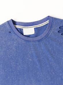 Cotton fried flower T-shirt, ribbed collision collegiate style spring and summer new sports men's clothing, soft and breathable men's short-sleeved tops, multi-coloured ten-piece set