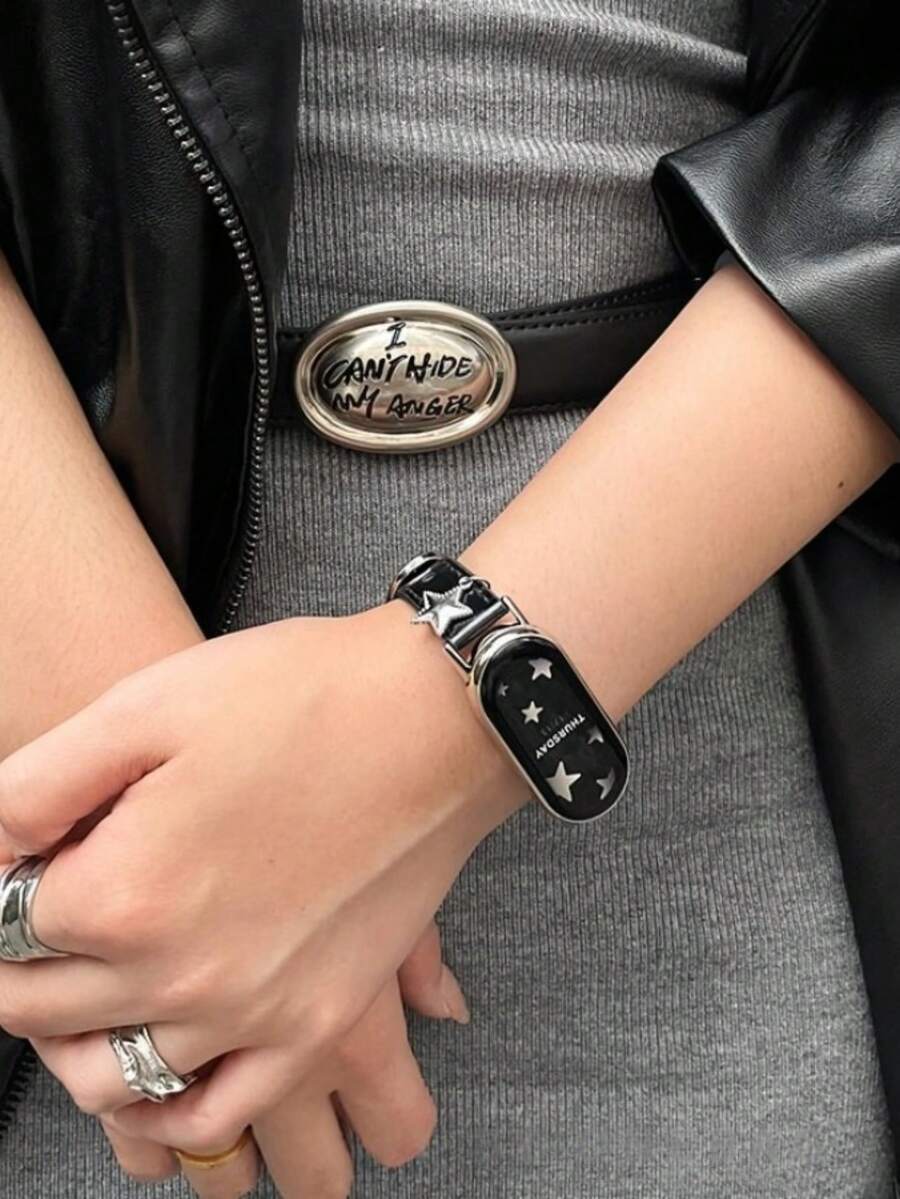 1 女式夏季度假风格，美式时尚皮革表带，适用于 Band 8 Pro/9 Pro、8/8 NFC/9/9 NFC/10/10 NFC、适用于 Mi Band 3/4/5/6/7、适用于 Redmi Watch4/Watch5