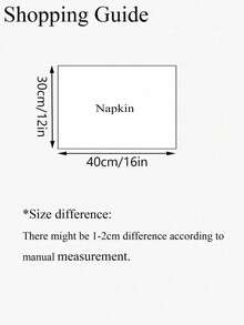 1pc/2pcs/6pcs Korean Style Striped Placemat, Blue Striped Ins Dining Cloth, Dust-Proof Tablecloth - Multicolor - View 2