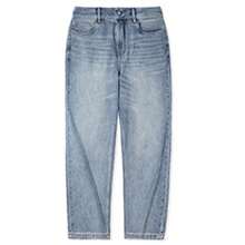 CAMEL CROWN Men's Wide Leg Jeans, Men's Cotton Breathable Washed Loose Straight Leg Pants