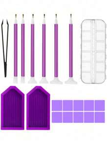 1set 20pcs Diamond Painting Tool Kit (with Diamond Painting Storage Box)