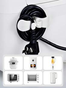 Kitchen Storage Cord Organizer For Home Appliances, Wire Cable Plug Fixer, Winding Clip For Power Cord Management