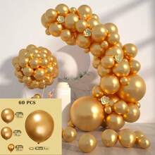 100pcs Plain Solid Color Balloon Set, Balloon Chain, Birthday Party, Wedding, Anniversary, Bachelor Party, Bachelorette Party, Graduation, Back To School, Housewarming, Retirement Party, Halloween, Christmas, New Year, Wedding Decoration Balloon Set