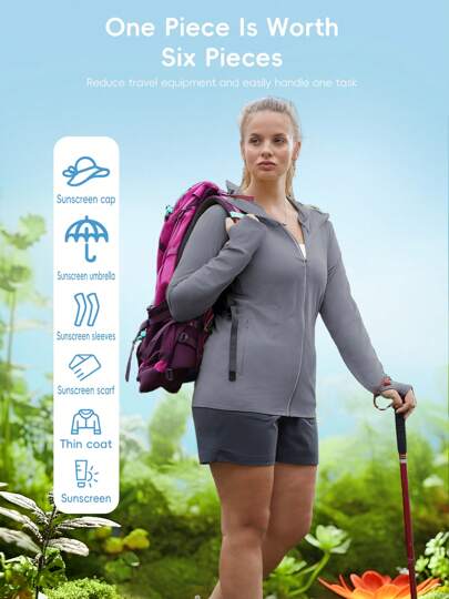 ملابس واقية من الشمس للنساء في الصيف، جاكيت حريرية قابلة للتنفس، حماية من الأشعة فوق البنفسجية، واقية خارجية، ملابس صيد السمك ذات القبعة