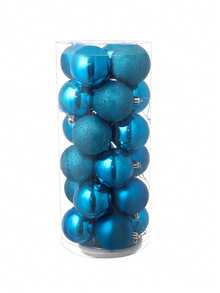 24 pezzi Palline di Natale 3cm/1,2 pollici, Decorazioni Natalizie, Palline di Natale, Babbo Natale, Pigne, Stella per Punta Albero di Natale e altre decorazioni da appendere all'albero di Natale, Decorazioni Natalizie per la casa, Regali di Natale, Decorazioni Natalizie