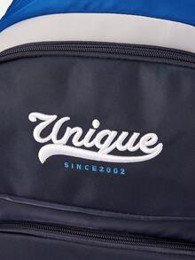 Balabala 儿童背包书包 – 人体工学轻便抗压字母刺绣 - 藍色調 - 查看 5