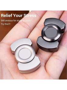 3 In 1 Adult Fidget Toy - Metal Fidget Slider//Fidget Tactile Slide Clicker - Fancy Desk Toy For Relieving Anxiety Stress - Multicolor - View 2