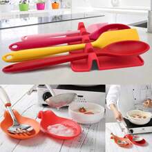 1pc/3pcs Spoon Mat, Easy To Clean TPE Kitchen Utensil Mat, Silicone Spoon Mat, Insulated Spoon Mat, Flavor Dish Mat, Spoon Holder For Restaurant(This Product Is Made Of Relatively Soft Material. It Is Recommended To Confirm Whether The Size And Hardness Meet Your Needs According To The Usage Scenario Before Purchasing, So As To Avoid Affecting The User Experience Due To The Material Characteristics)