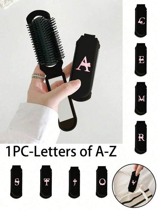 1 Stück 2-in-1 faltbarer Haar- und Make-up-Spiegel - tragbar, für den Tisch, zeitgenössisches Schönheitswerkzeug für Reisen, faltbarer Kamm mit Make-up-Spiegel, leicht zu tragen, perfekt für Reisen und Ausgehen, Dual-Use Luftkissen Kamm, Kopfhautmassage Haarkamm, Bürste, Haarbürste, Kantenbürste, Haarbürste, Haarkamm, Haarkamm, Entwirrbürste, Ballbürste, Mini-Haarbürste, Haarbürstenset, Holzkamm, Haarbürste, Kamm, Slick Back Bürste, Haarbürste, Haarbürste, Haarkamm, Haarbürstenset, Haarkamm, Mini-Haarbürste, Entwirrbürste, Haarbürsten, Haare, Accessoires, Haarprodukte, Haarwerkzeuge, Harzeug, Haarpflege, Lockige Haarbürste, Friseur, Friseur-Accessoires, Friseurausrüstung, Reiseessentials, Reiseessential, Frisur, Haarkamm, Haarbürste, Haarbürstenset, Haarwerkzeuge, Harzeug, Friseur, Friseur-Accessoires, Friseursalon, Friseurausrüstung