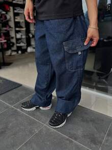 Dazzling Men's Large Plus Size Pants With Style And Comfort - Xanh lam - Xanh nước biển - Xem 1