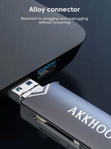 多功能 USB 3.0 读卡器 适用于相机、电脑、手机、Type-C 6 合 1 SD/TF 高速读卡器