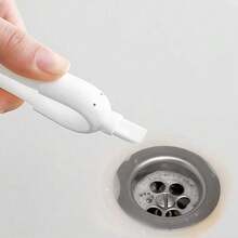 1 pieza Clip de baño de 2 en 1 con forma de pato, clip de basura de doble cabeza estable, pinzas montadas en la pared para la eliminación de polvo y manchas