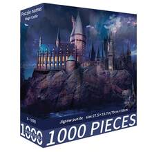1 Scatola 1000 Pezzi Puzzle, Dimensione 70cm*50cm, Stile Pittura ad Olio di Paesaggio e Cartone Animato, Sollievo dallo Stress per Adulti, Arte Decorativa, Adatto per Ognissanti, Natale, Regalo