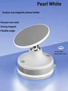 2025 Nouveau support de téléphone portable en alliage d'aluminium à rotation à 360° avec attraction magnétique et ventouse à vide. Nouveau design pliable avec réglage à plage complète et multi-angles pour une utilisation pratique à une main dans le véhicule, sur le bureau ou au mur.