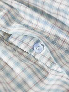 2pcs/Pack Men's Breathable Elastic Waist Plaid Print Boxer Shorts, Loose Fit Casual Underwear - Multicolor - View 4