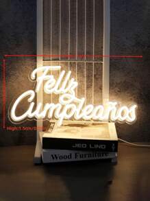 Colorful Decorative Neon Lights, Adjustable Brightness, LED Signs, Battery-Operated, Portable And Easy To Use. Available In Phrases Such As "Merry Christmas", "Love", "Happy Birthday", "Let's Party", "Marry Me", "Oh Baby", "Girl Or Boy", "Cheers To Love", Etc. Suitable For Home Decoration, Bar Decoration, Festival Party Decoration, Confession Decoration,