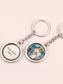 1 buc breloc personalizat cu imagine - brelocuri rotative față-verso cu fotografii colorate, cadouri memoriale pentru iubitorii de familie, Crăciun, Anul Nou, cadouri de petrecere de Ziua Îndrăgostiților, cadou de absolvire, cadou de Ziua Mamei, cadou de Ziua Tatălui, durabil, colorat, drăguț, adorabil, amuzant, Kawaii, Y2K, elegant, unisex, casual, personalizat, unic, personalizat, cadouri ideale pentru el, cadouri ideale pentru ea, iubitul, prietena, familia, prietenii.