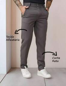 Kit Of 3 Men's Straight-Leg Tailored Trousers – Elegance And Comfort - đen/xám/be - Xem 4