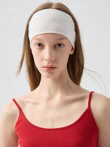 女士发带吸汗带 1/6 件纯色弹性宽头带 - 防滑透气 - 瑜伽、健身、跑步和运动的理想选择 - 舒适时尚的发饰，适合所有季节发饰时尚发带秋季配饰