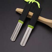 Fish Hook File With Dual-Color Handle Both Side Grooves Sharpener Hook And Knife Sharpener Diamond Coated