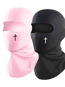 1/2pcs Unisex Balaclava Face Mask, Suitable For Daily Use, Outdoor Travel, Hiking, Skiing, Motorcycle Riding