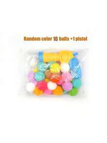 Interactive Launch Training Cat Toy Set, Including A Launcher And 20/50/100 Puffball, Suitable For Indoor Cats, Is A Sports Cat Toy To Promote Love And Trust Between Owner And Cat, Color Is Random - Multicolor - View 15