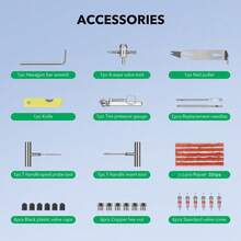 59x KFZ PKW Pannenset Flickzeug Flicken Autoreifen Platte Reifen Reparatur Satz