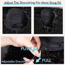 bling hair Half Wig Upgrade, 3-In-1 Half Wig With Drawstring, Seamless Clip-Ins, Flip-Over Wigs Without Glue, Human Hair Kinky Curly Human Hair No Glue No Lace Wig For Women, 180% Density - 自然色&黑色系 - 查看 7