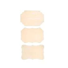 3 件/包 14.7 厘米 * 22 厘米空白木质标牌、DIY 木板、绘画用品、手工艺品和装饰品、铭牌、家居、户外、花园、门廊、门窗装饰、木雕、建筑模型、节日礼物、装饰性悬挂木质饰品、艺术板，适用于返校、万圣节、感恩节、圣诞节、生日、婚礼派对装饰