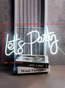 Colorful Decorative Neon Lights, Adjustable Brightness, LED Signs, Battery-Operated, Portable And Easy To Use. Available In Phrases Such As "Merry Christmas", "Love", "Happy Birthday", "Let's Party", "Marry Me", "Oh Baby", "Girl Or Boy", "Cheers To Love", Etc. Suitable For Home Decoration, Bar Decoration, Festival Party Decoration, Confession Decoration,