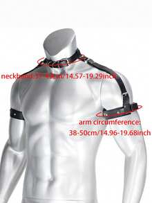 Fashionable Men's Armband, Adjustable Gothic Style Arm Band, Clothing Accessory Halloween Accessories, Halloween Costumes Autumn-Winter Accessories Halloween Costume,Suitable For Teens, Youth,Men,Casual, Outdoor, Athletic, Vacation, Graduation Gifts, Birthday, Daily Wear For Going Out Outfit Wedding Party And For Gift Halloween Costume