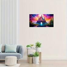 Fantasy Beautiful Castle DIY 5D Diamond Art Kits For Adults, Landscape Diamond Painting Kits Art, Full Round Drill Embroidery Rhinestone Crafts,For Home Decor Gift - Nhiều màu - Xem 2