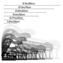 Customized Guitar Shaped Iron Metal Wall Decor For Home Living Room Bedroom Office, Personalized Music Theme Wall Art, Graduation And Housewarming Gift - Black - View 4